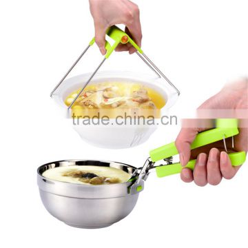 Good Quality Multifunction Plate Stainless Steel Anti-Hot Clip Folder Bowl Metal Clip