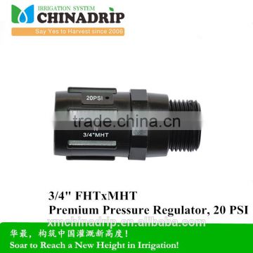 Chinadrip Irrigation 3/4" FHTxMHT 20 PSI Premium Pressure Regulator