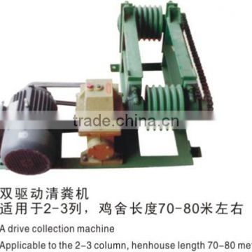 Automatic belts manure removal system for animal cages