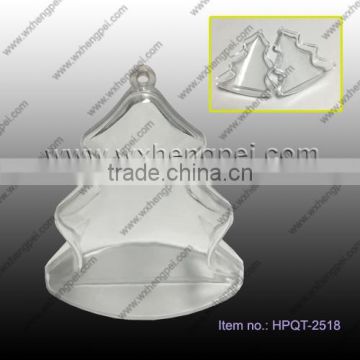 Cleverish portable cute transparent tree plastic storage jewelry wedding box kit