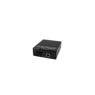 Black Iron Gigabit Ethernet Poe Media Converter Multimode / Singlemode