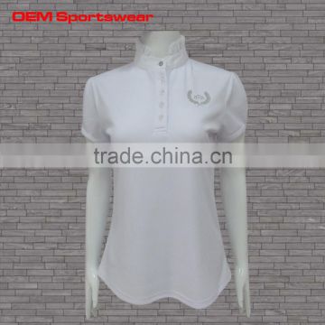 Cheap wihte blank polo shirt design for women