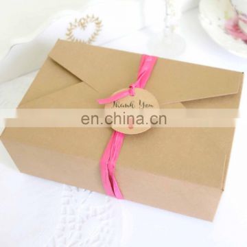 Eco material kraft large rectangle jewelry gift boxes