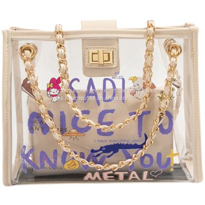 2021 new jelly picture all-match diagonal chain bag