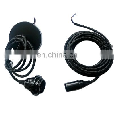 DIY Lighting Fixture Cord Set E27/E14  Lamp Holder Hanging Chandelier Cables