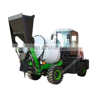 1.2 cubic meters Automatic feeding small concrete mixer truck