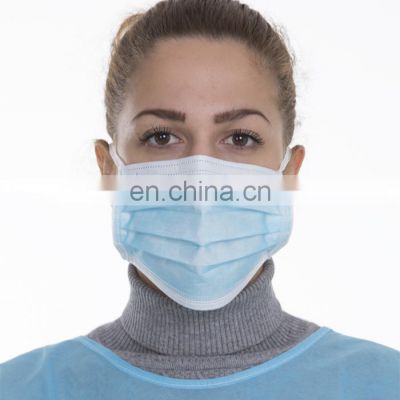 3 Layer Disposable Nonwoven Facemask With Tie On