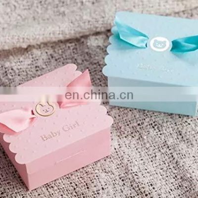 Baby girl  born decorative paper gifts box