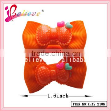 More colors available plastic bow ponyholder fashion kids hair elastic band (XH12-2106)