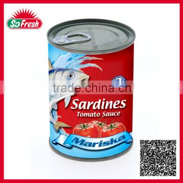 155g canned sardine fish in tomato sauce in tinned sardine