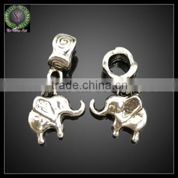 Wholesale metal animal pendants elephant shape jewelry accessories alloy pendant charms
