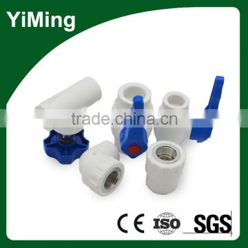YiMing ppr water solenoid valve in pipe fittings