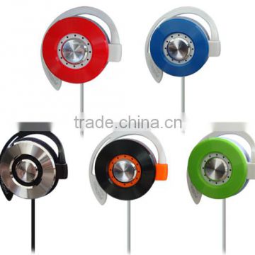 Cheap wholesale ear hook headphones and headset for mp3 and mobile phone