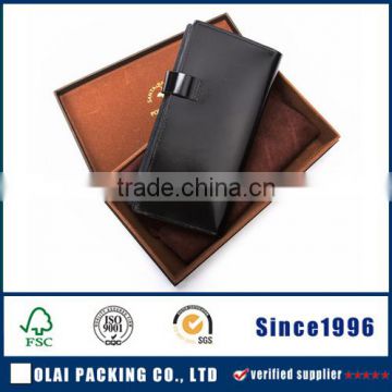 cheap black cardboard wallet packaging box