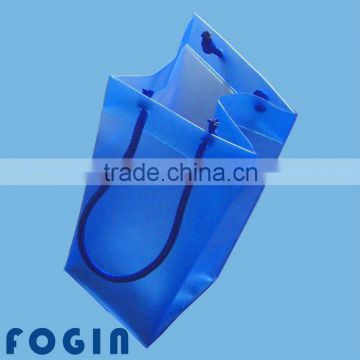 Recyclable iced pvc wineskin with handle cooler packaging bag