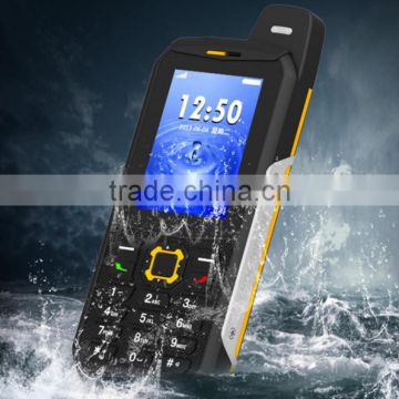 242-Three Sim GSM & CDMA Two Models Mobile Phone Real Waterproof IP68 Level Button Style Power Bank 3200mAh