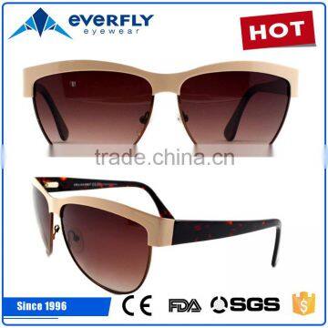 2016 New fashion men custom high quality metal sunglasses