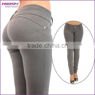 Grey U-Turn Women Jeans Skinny Stretch Cotton Butt Lift Leg Pants