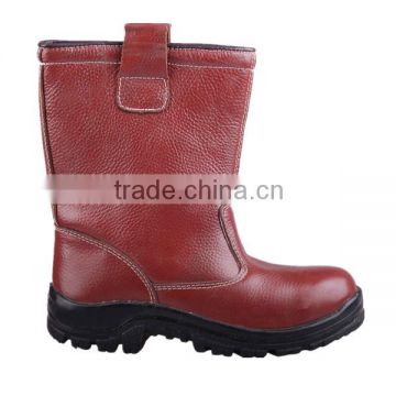 sexy acid resistant buffalo leather pu injection safety boots/boot for heavy work for construction