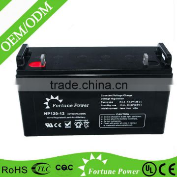 High quality lead acid battery for bad weather 12V120AH