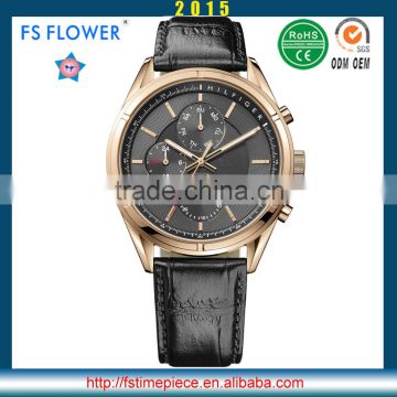 FS FLOWER - Luxurious Men Wrist Watch Japan 0S10 Chronograph Movement Sapphire Glass High Level Birthday Gifts For Men