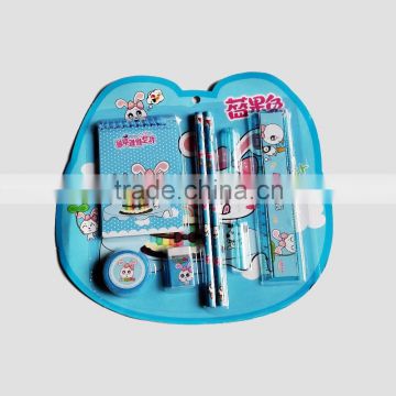 pencil eraser sharpener and ruler set / stationery set