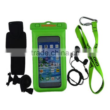 Eco-friendly Waterproof Bicycle Case With Earphone For Iphone6