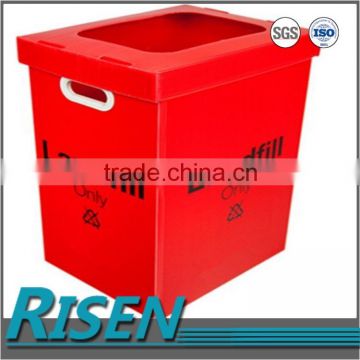 Competitive price plastic corrugated board dustbin