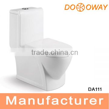 Sanitary ware Ceramics Siphonic elegant design one piece toilet DA111