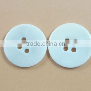 Fancy 4 Holes High Quality Flat White Natural Corozo Nut Buttons