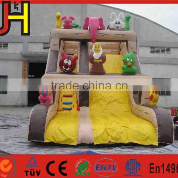 Professional Double Stitching Giant Aminal Inflatable Slide For Sale