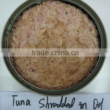 Canned bonito tuna shredded in vegetable oil 185g