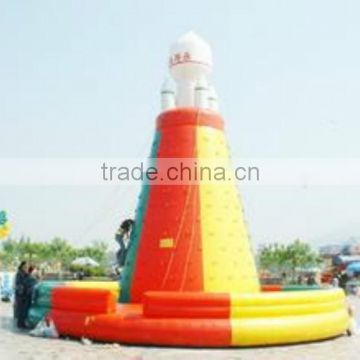 inflatable favorable kids used / material usefulrock climbing wall for sale