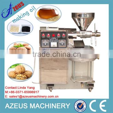 6YL Series screw type cold press almond oil press machine with oil filter