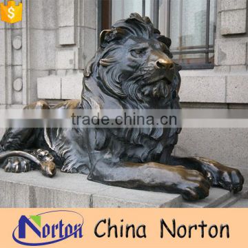 hot sale metal material lion garden statues NTBA-L095X