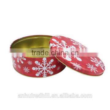 High Quality Chinese Factory Chirstmas snowing Metal Tin Box