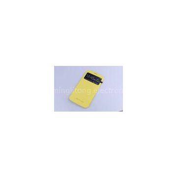 Yellow Samsung leather case for Sumsung Mega