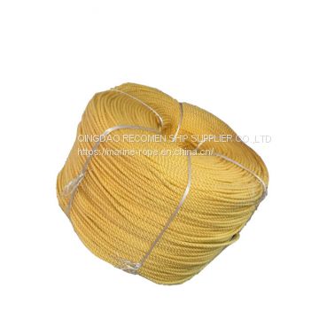 RECOMEN hot sale 3 strands nylon rope cotton rope  soft polyester rope 22mm mooring rope