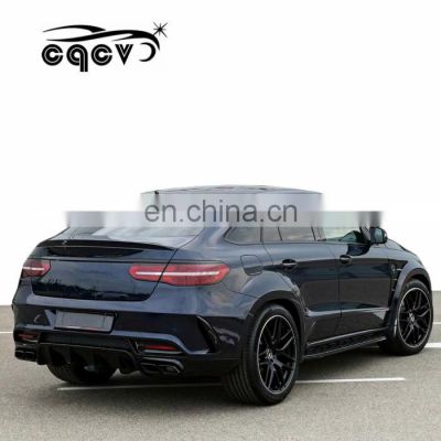 full set wide auto tuning car body for Mercedes benz gle coupe with bumper hood diffuser fender