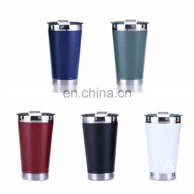 High Quality Copo Termico 16oz Customized Classic Stay Cool Vacuum Insulated Pint Glass Plain Tumbler with Bottle Opener