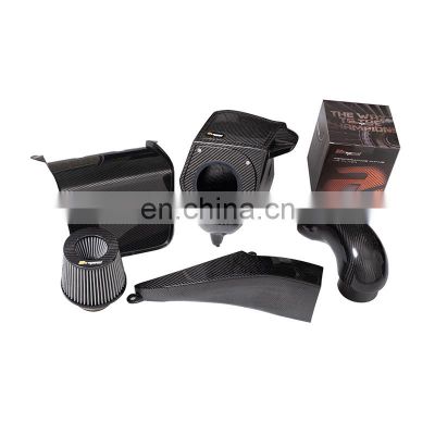 High Efficiency Car Engine Replacement Auto Parts Custom Made Dry Carbon Fiber Air Intake Kit For AUDI A6 A7 C8 3.0T