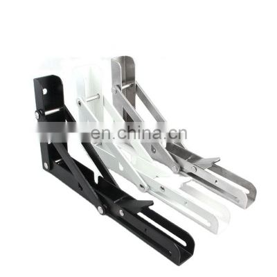 Heavy Duty Stainless Steel Triangle  Adjustable  Support Folding Metal Bracket Shelf Brackets