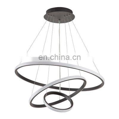 Modern Ceiling Light Fixtures New Designer Led Round Chandelier Circle Pendant Lights