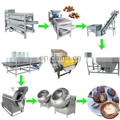 Nuts chocolate almond Peanut Candy Coating Pan Machine Nuts Sugar Coating Machine Almond Cracking Machines