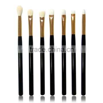 7pcs wood handle high light makeup brush for professional makeuo dresser