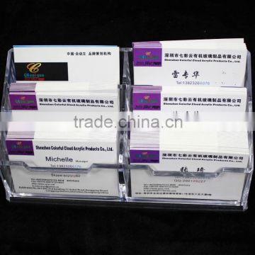 High transparency new design crystal acrylic name card holder