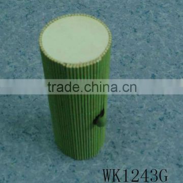 Column-Shaped Bamboo Box