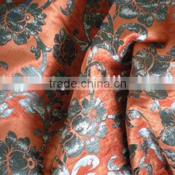 woven twill viscose/cotton slub bronzing velveteen for sofa fabric and curtain fabric