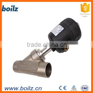 Y shaped stainless steel head angle seat valve DN15 20 25 32 40 50