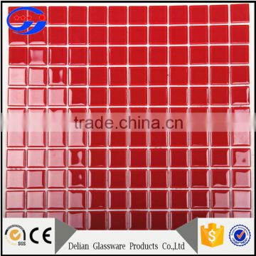 red mosaic tile